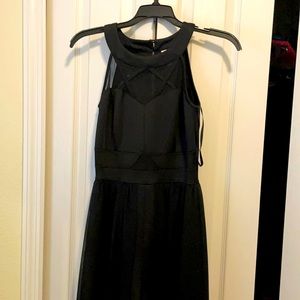 Black formal jumpsuit with tull skirt